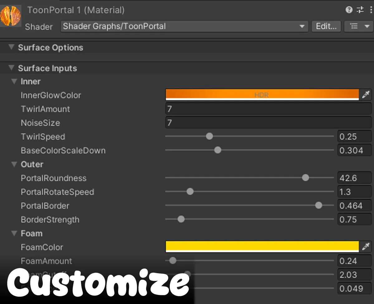 Toon Portal URP preview 4